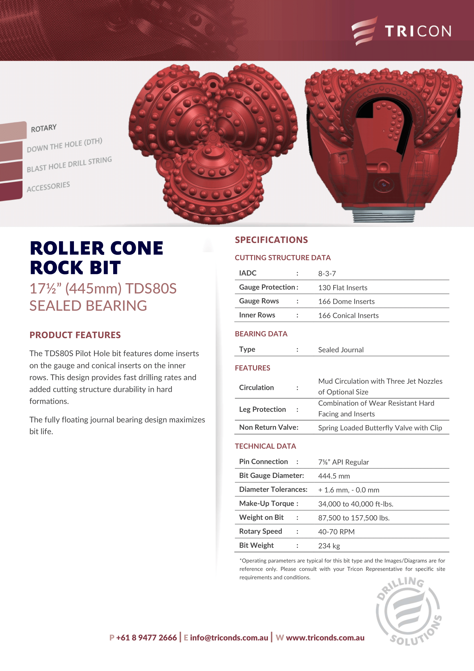 Product Flyer (445mm) TDS80S